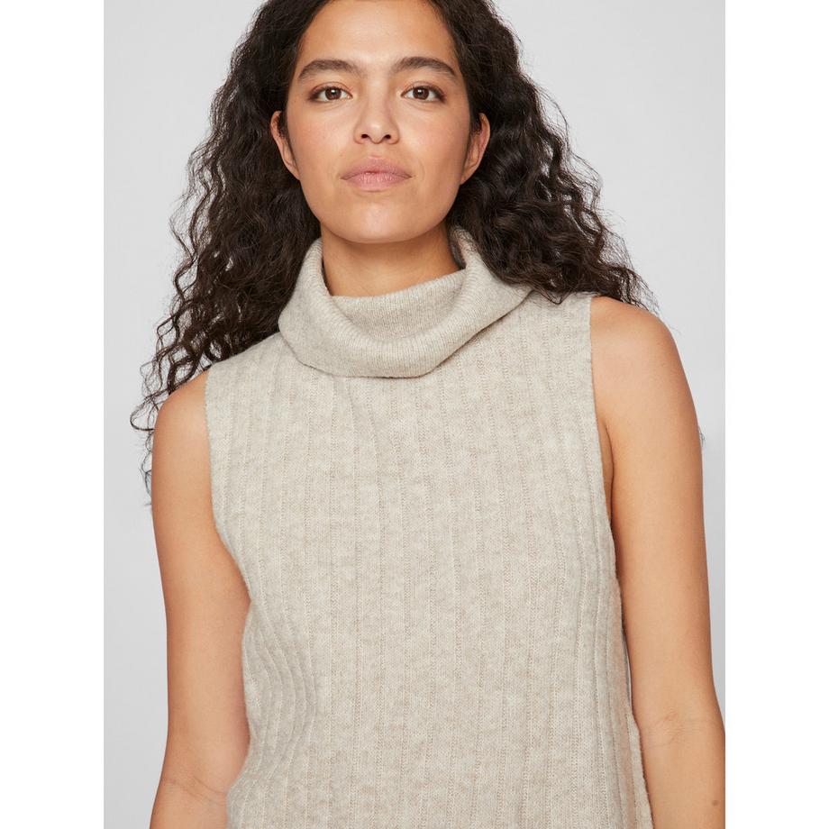 VILA Pull sans manches col roulé  
