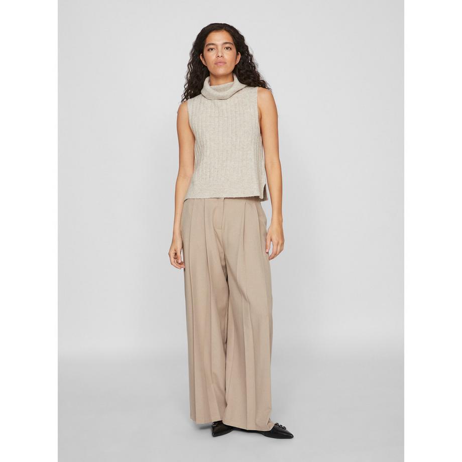 VILA Pull sans manches col roulé  