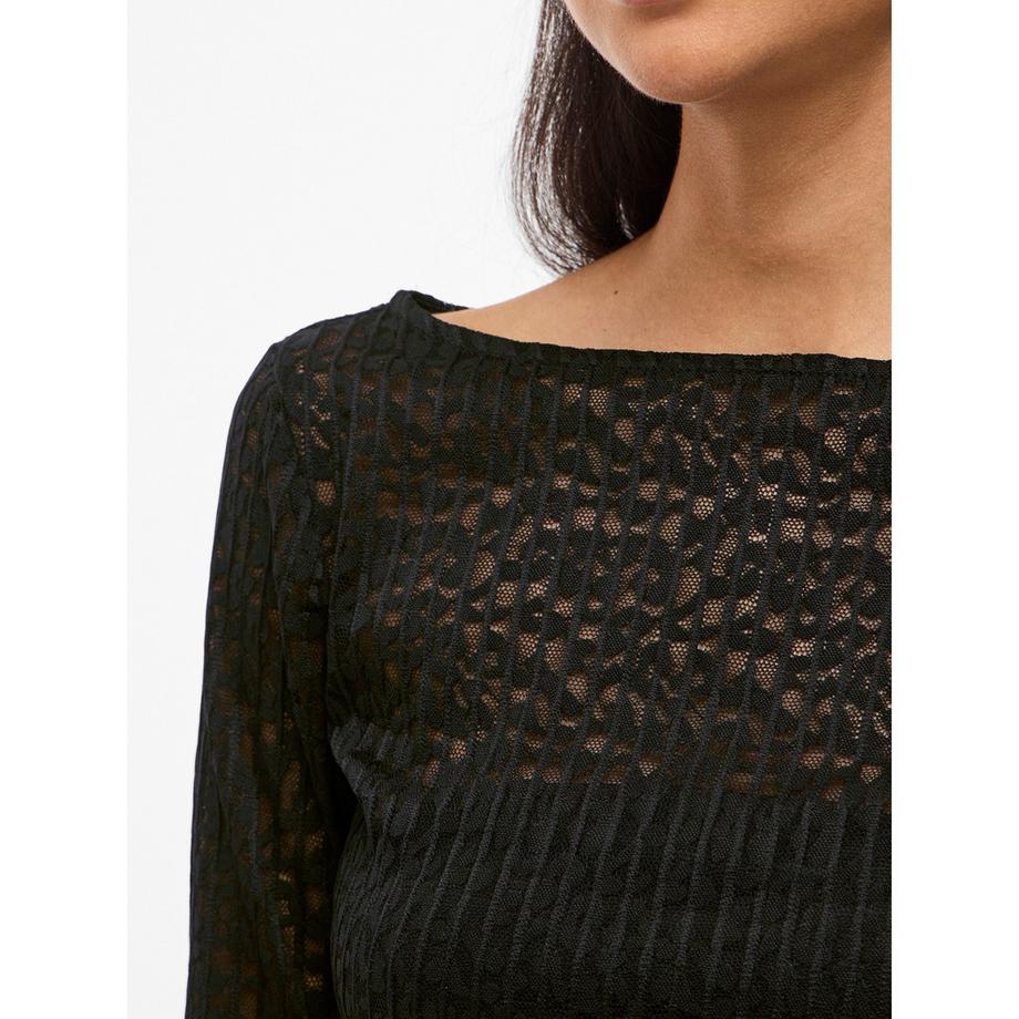 VILA Langarm Slim Fit T-Shirt  