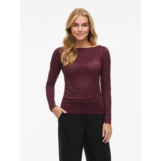 VILA Langarm Slim Fit T-Shirt  