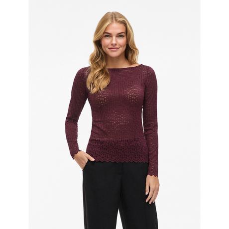 VILA Langarm Slim Fit T-Shirt  