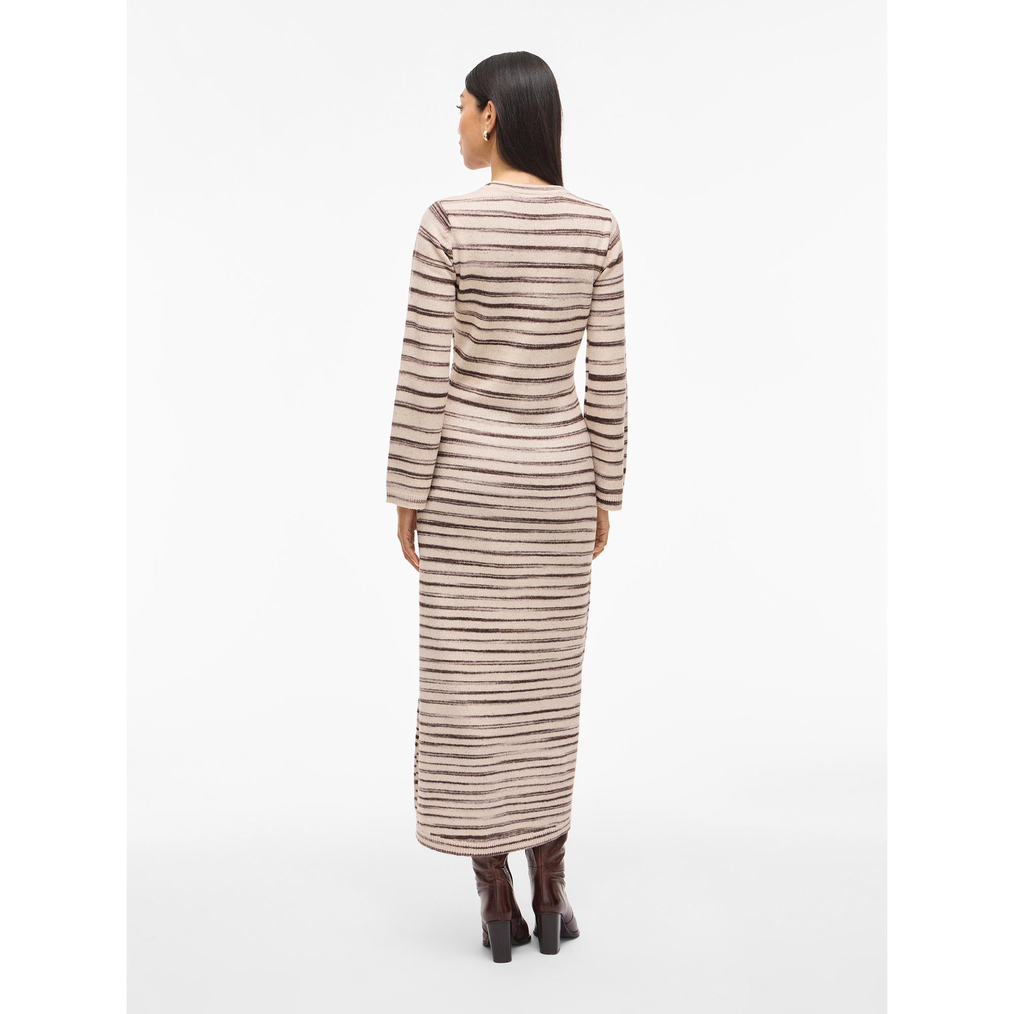 VILA Vialaina Robe Tricot Maxi Imprimée Coupe Slim  