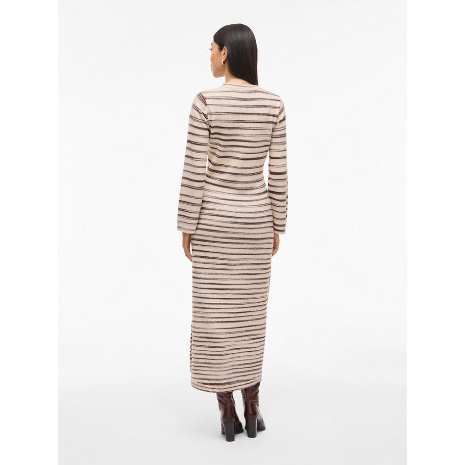 VILA Vialaina Abito Maglia Maxi Stampa Slim Fit  