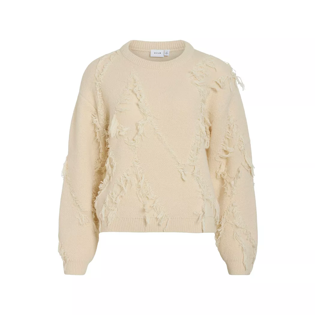 Vila Pull Ril Natural Melange L Femme 2