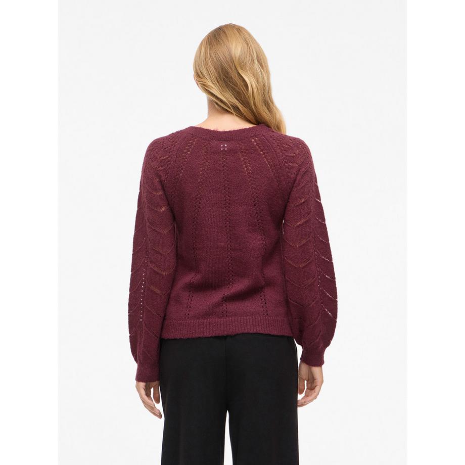 VILA Pull en maille Regular Fit à motifs  