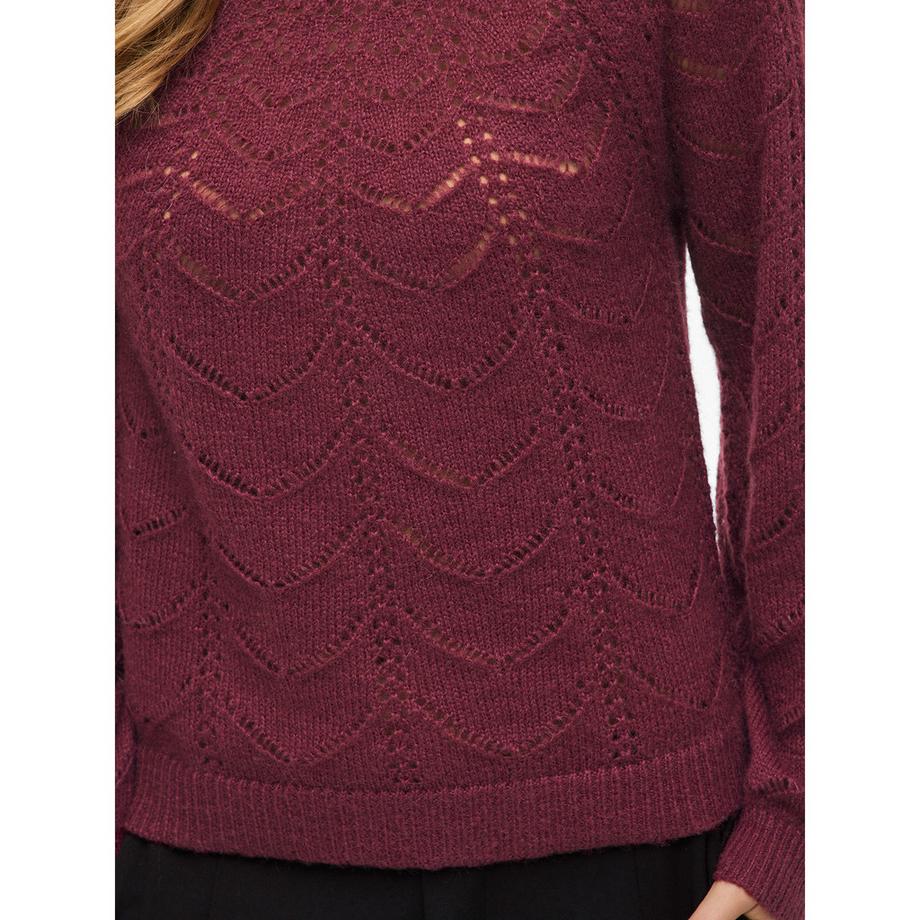 VILA Pull en maille Regular Fit à motifs  