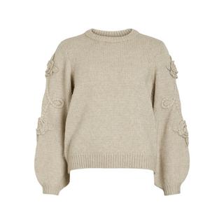 VILA Pullover Blumenapplikationen  