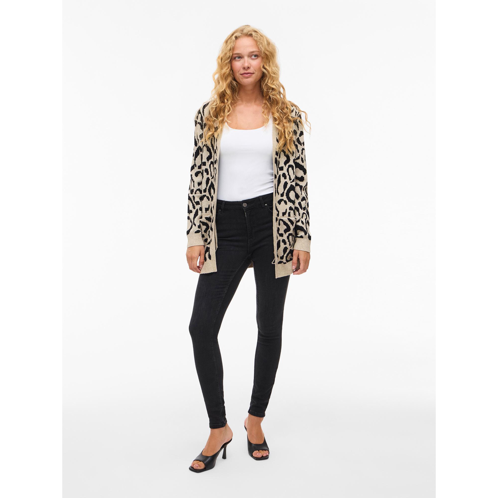 VILA Vitif Jacquard Open Front Cardigan  