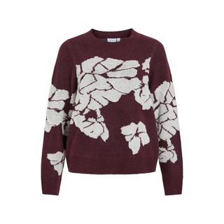 VILA Pull à col rond à motifs  