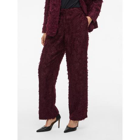 VILA Pantaloni Testurizzati Vita Alta Regular Fit  