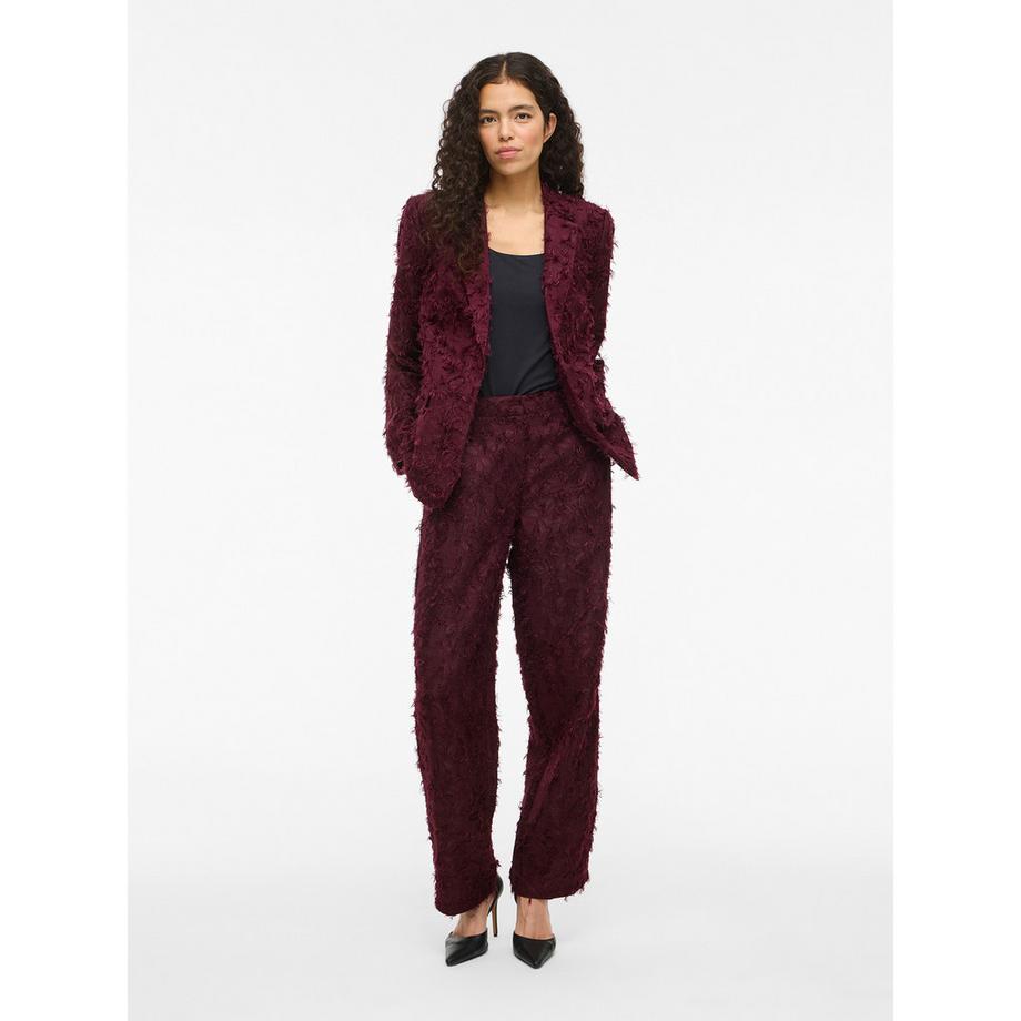 VILA Texturierte High Waist Regular Fit Hose  