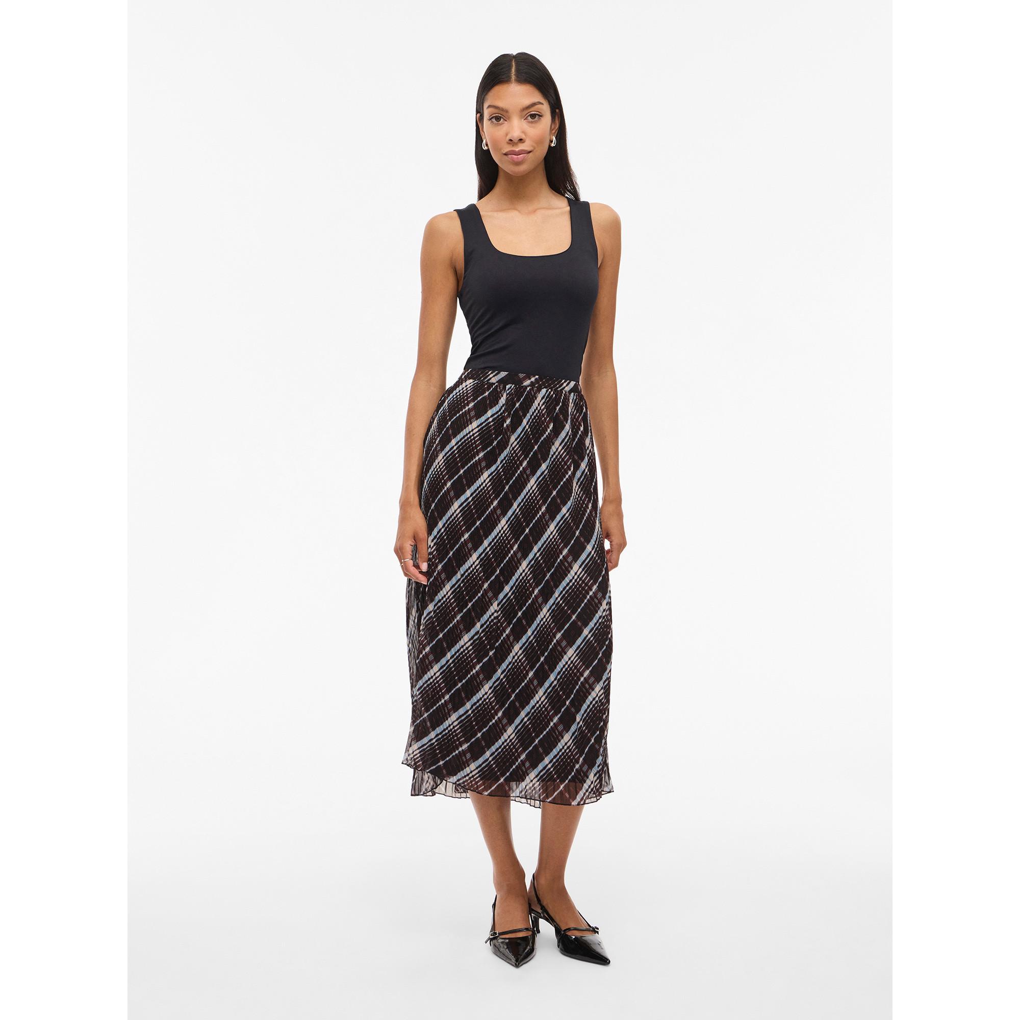 VILA Gonna Midi Plissettata  