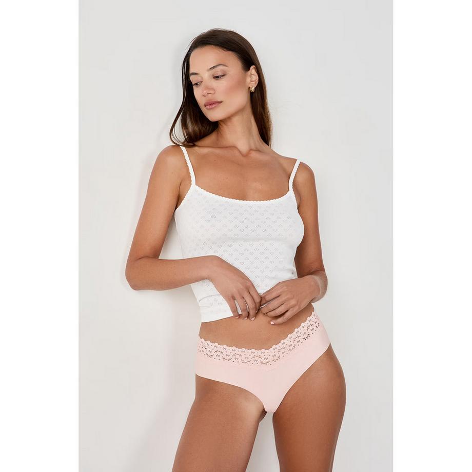 Etam Shorty avec Bordure en Dentelle  