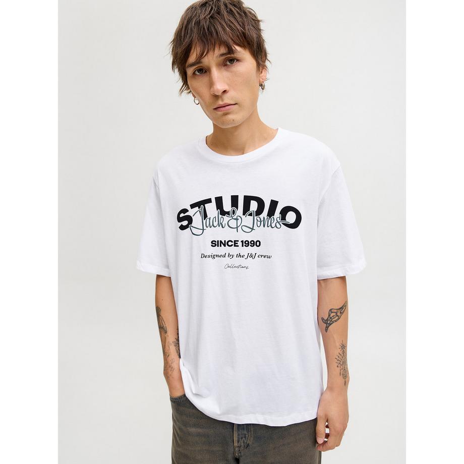 JACK & JONES T-Shirt con Stampa Logo  
