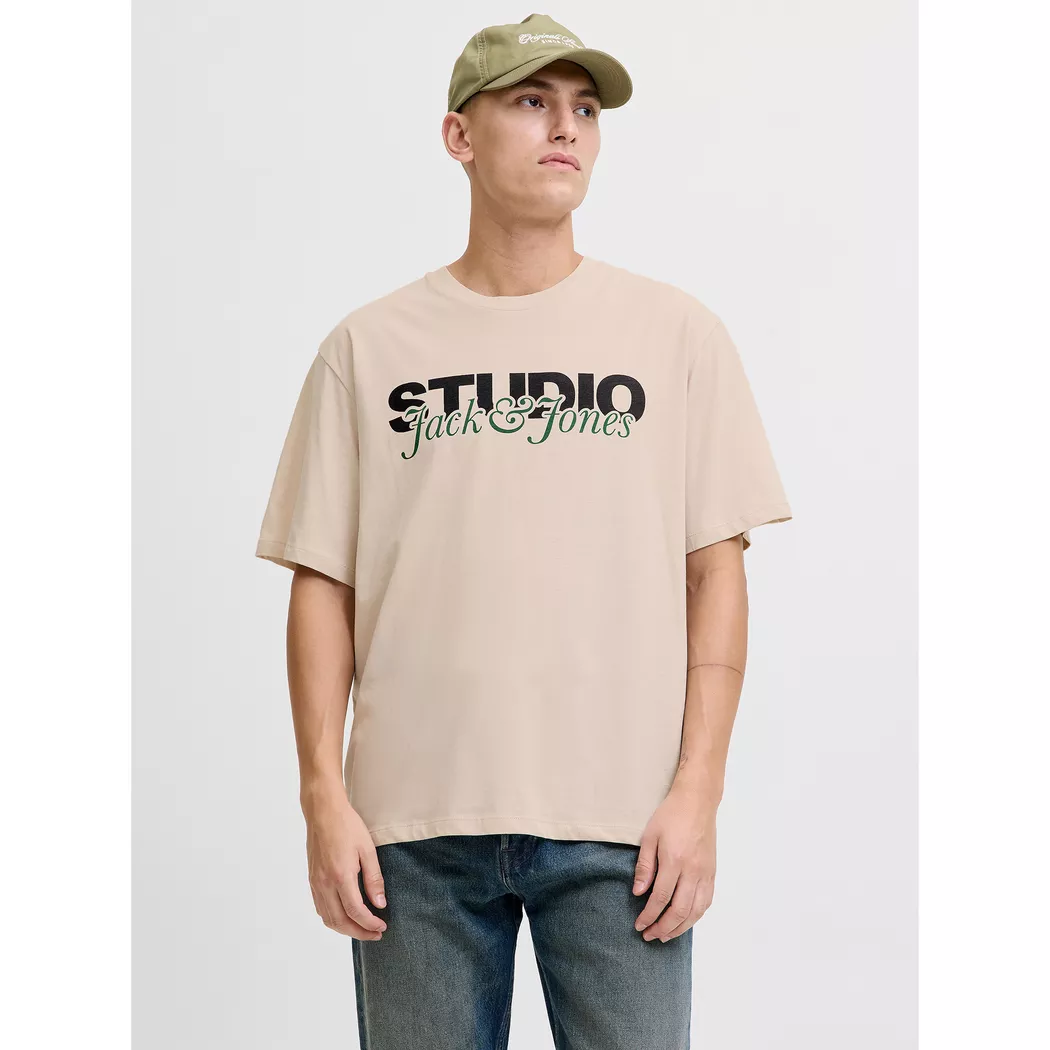 Jack & Jones - T-Shirt, für Herren, Beige, Größe L