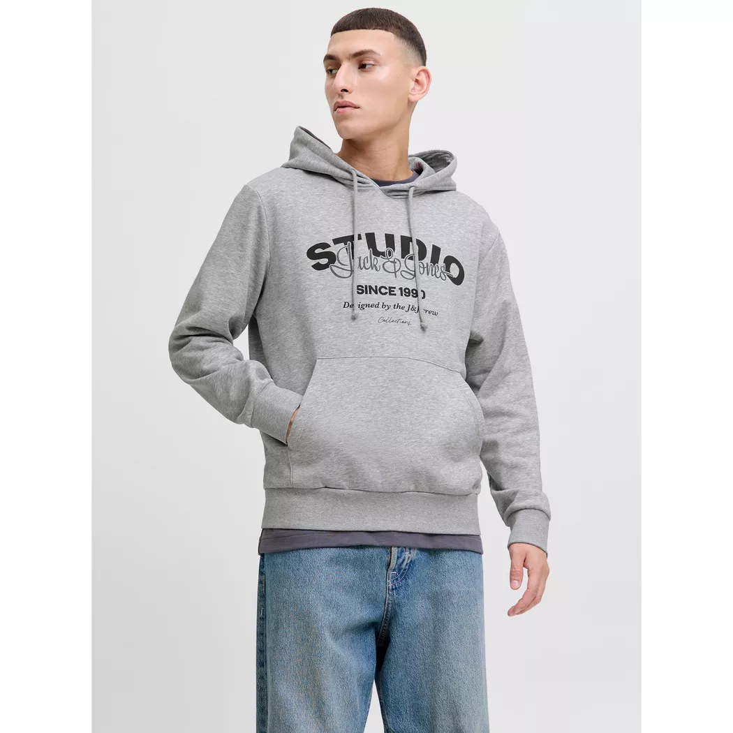 Jack & Jones - Hoodie, für Herren, Hellgrau, Größe L