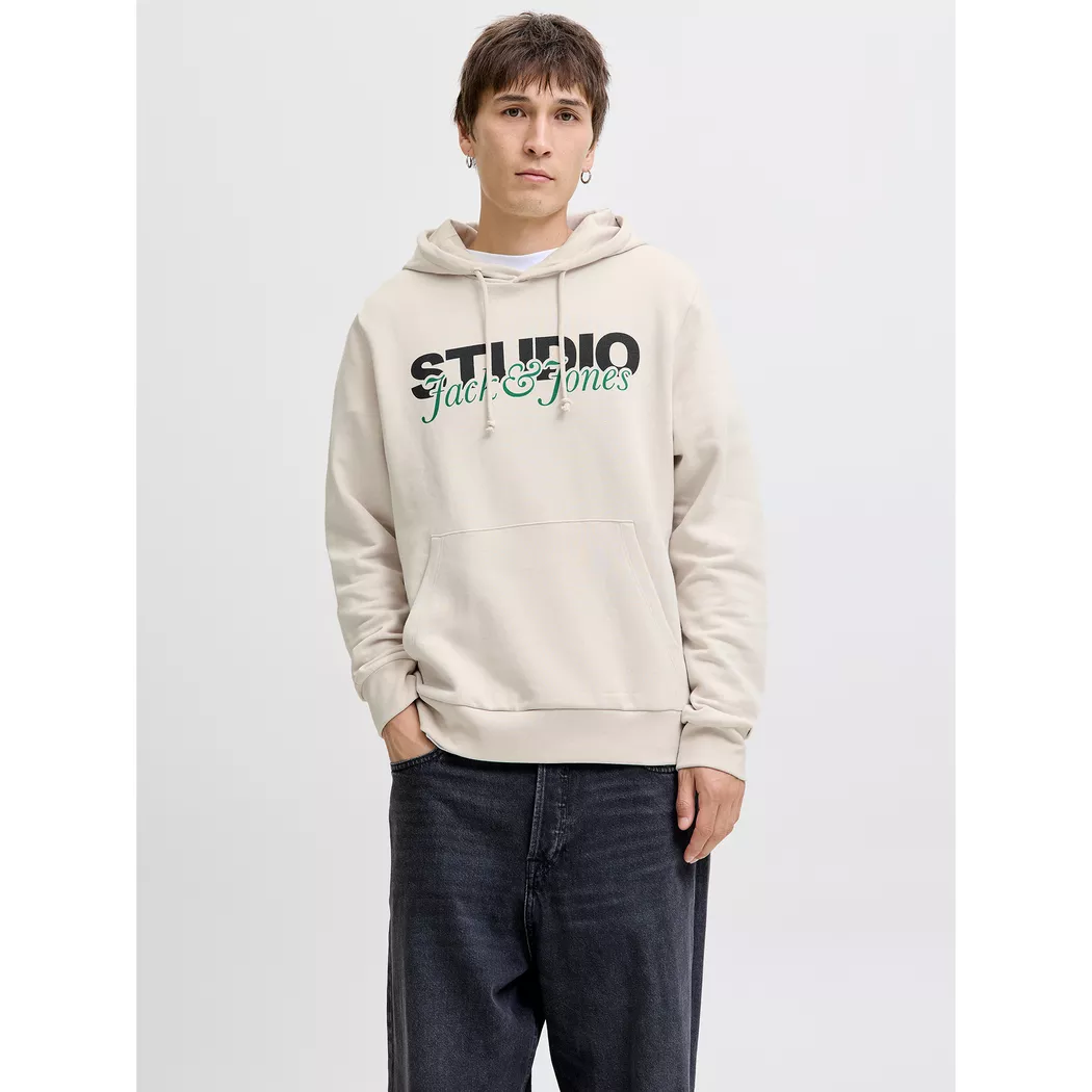JACK & JONES Kapuzensweater - Hoodie JJROAR beige   L herren 2