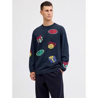 JACK & JONES Weihnachtspullover mit Glockenmotiv  