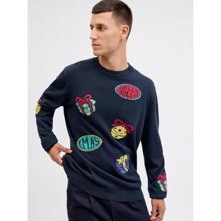 JACK & JONES Weihnachtspullover mit Glockenmotiv  