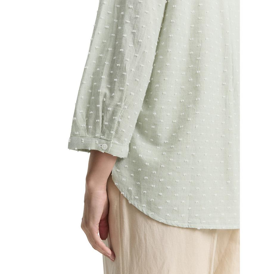 TOM TAILOR Camicetta Dobby Rigata Regular Fit  