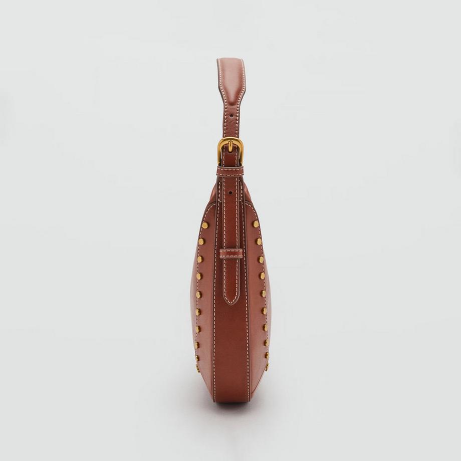 MANGO Borsa a Tracolla con Borchie Decorative  