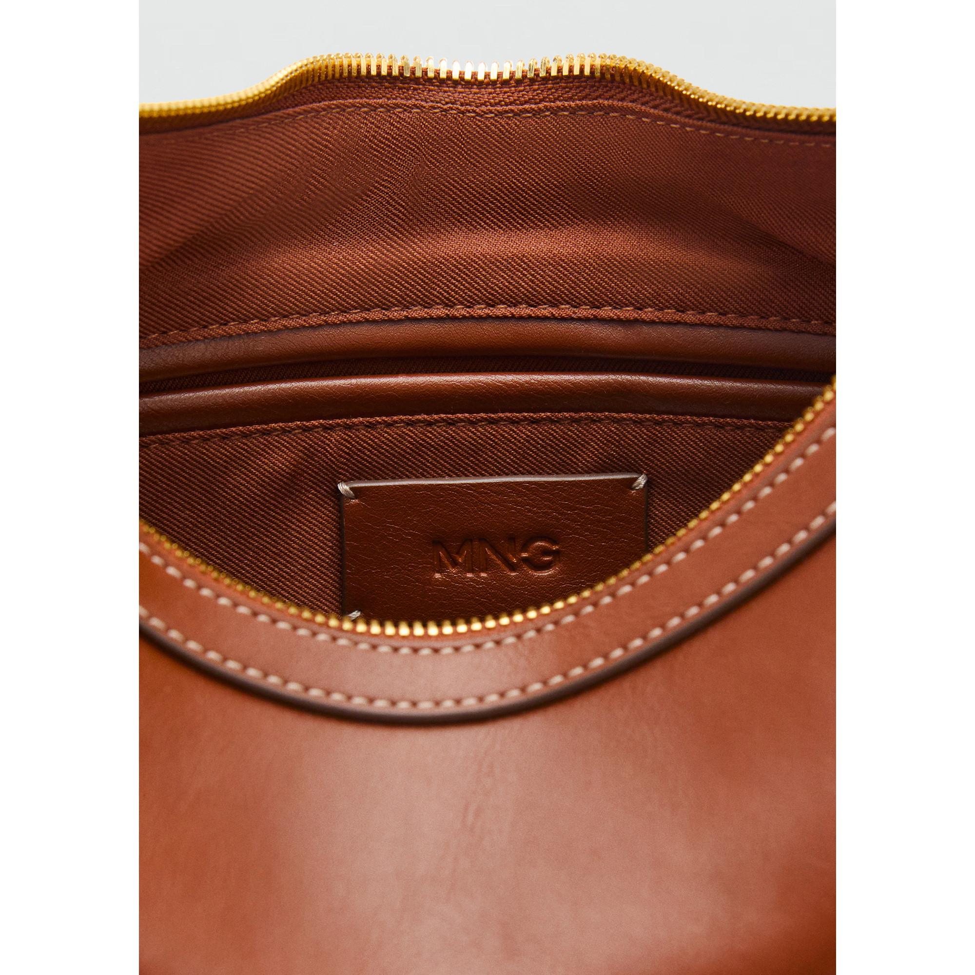 MANGO Sac à Bandoulière avec Clous Décoratifs  