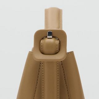 MANGO Mini Borsa Shopper con Fibbia  