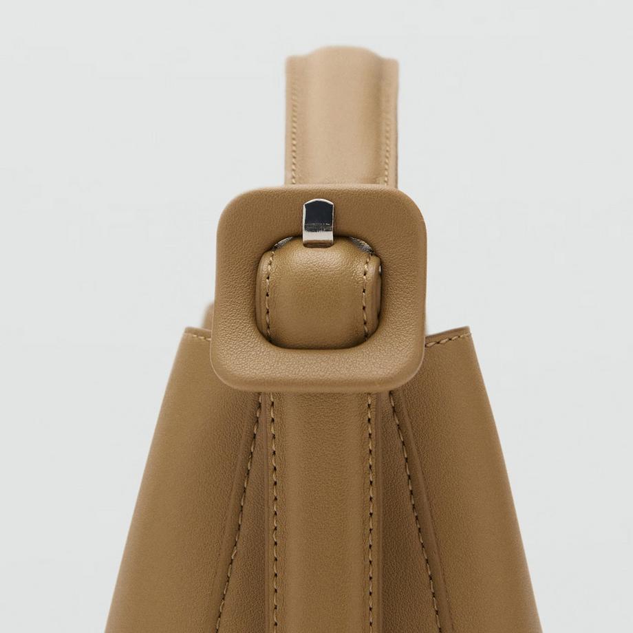 MANGO Mini Borsa Shopper con Fibbia  