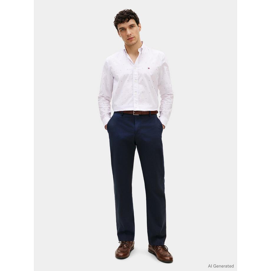 TOMMY HILFIGER Chemise Rayée Manches Longues Regular Fit  