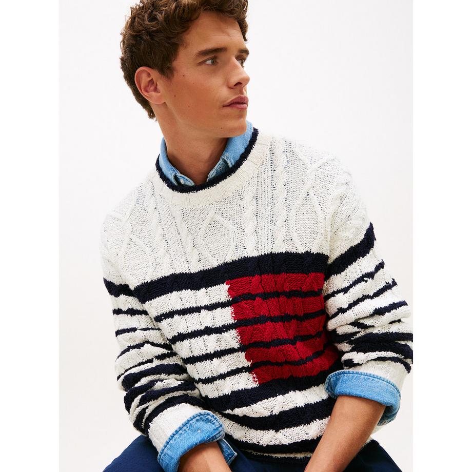 TOMMY HILFIGER Pull à torsades  