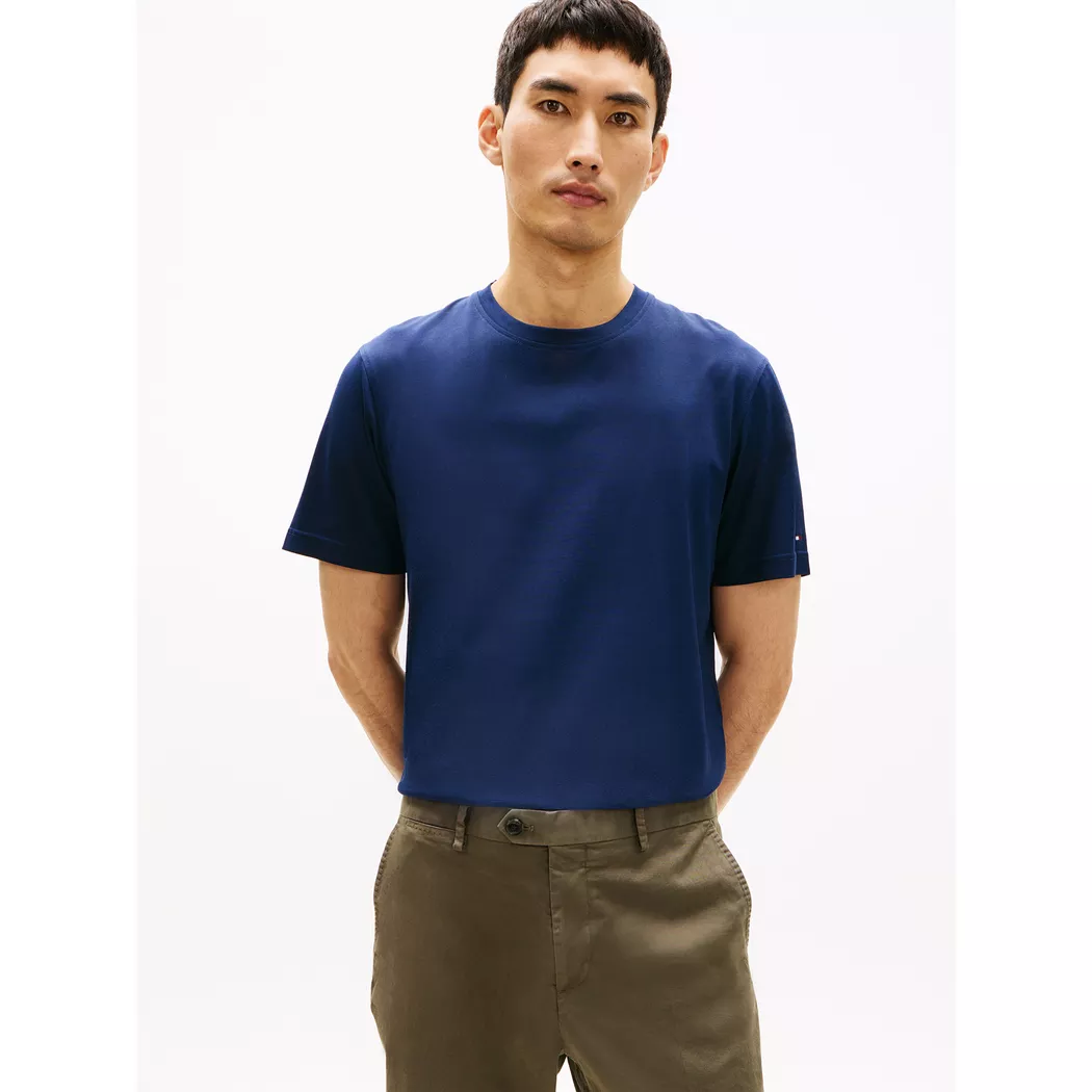 Tommy Hilfiger T-shirt à Manches Courtes Logo Sky Captain M Homme