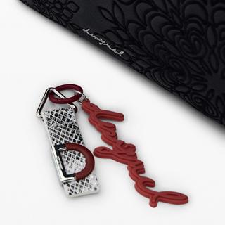 Desigual Schultertasche mit geprägtem Blumenmuster  