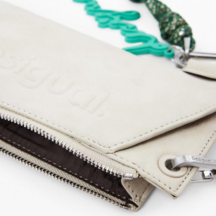 Desigual Mini Borsa a Tracolla con Ciondolo Logo  