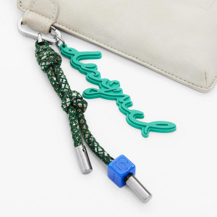 Desigual Mini Borsa a Tracolla con Ciondolo Logo  