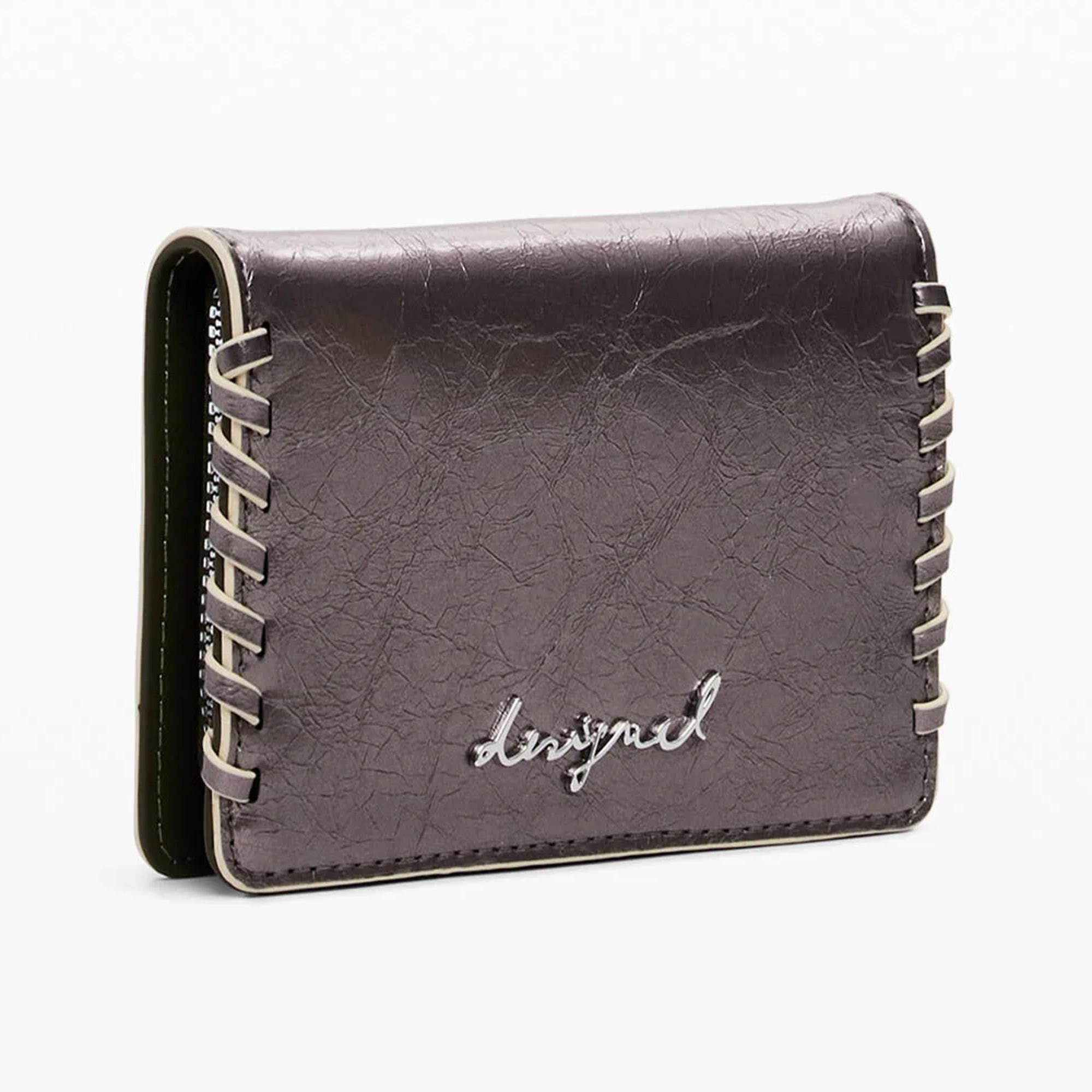 Desigual Portefeuille Finition Métallisée  