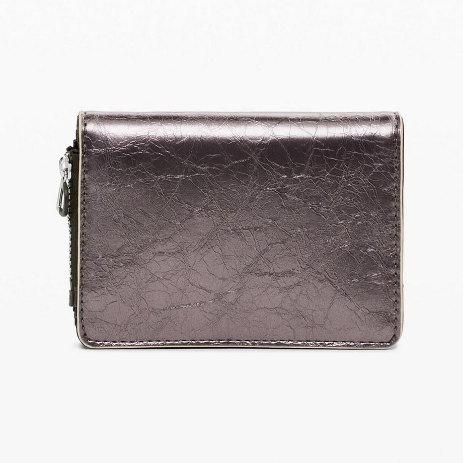 Desigual Portemonnaie mit Metallic Finish  