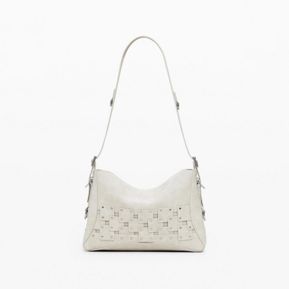 Desigual Schultertasche mit Nieten  