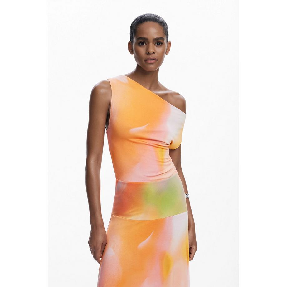 Desigual One Shoulder Midikleid  