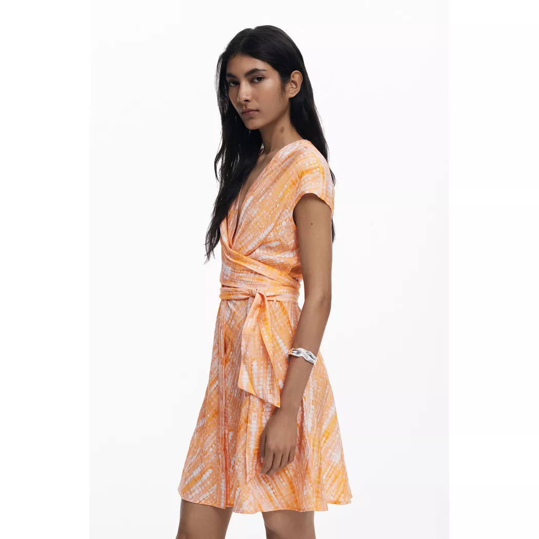 Desigual Robe fourreau fleurs ORANGE M female 3
