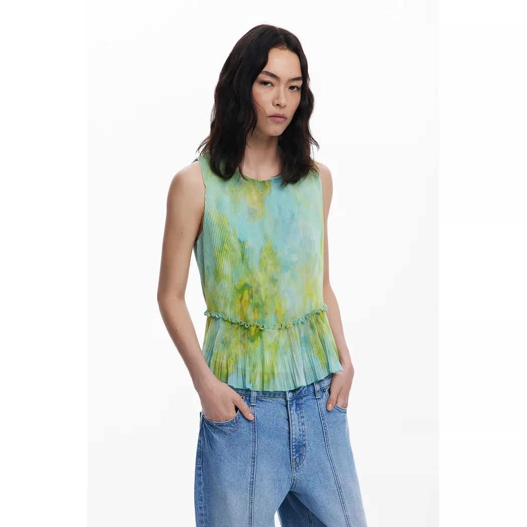 Desigual - Bluse, für Damen, Grün, Größe L