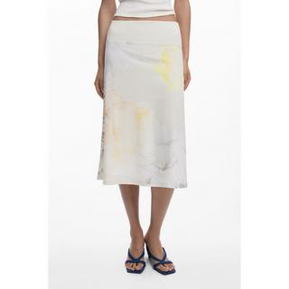 Desigual Bedruckter A-Linien Midirock  