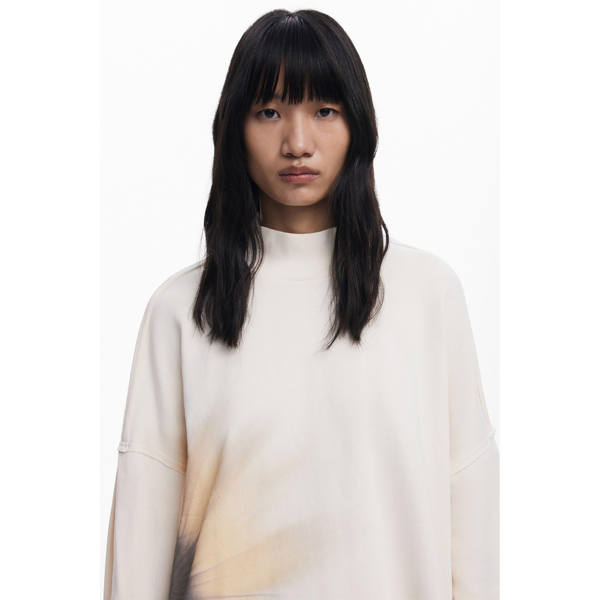 Desigual Sweatshirt Stehkragen Blumenmuster  