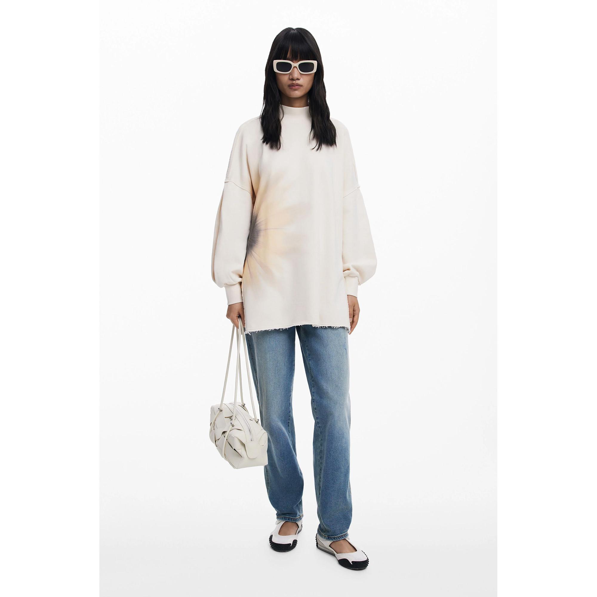 Desigual Sweatshirt Stehkragen Blumenmuster  