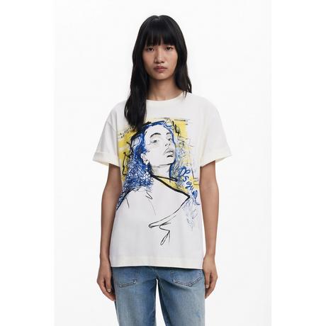 Desigual T-Shirt Imprimé Graphique  