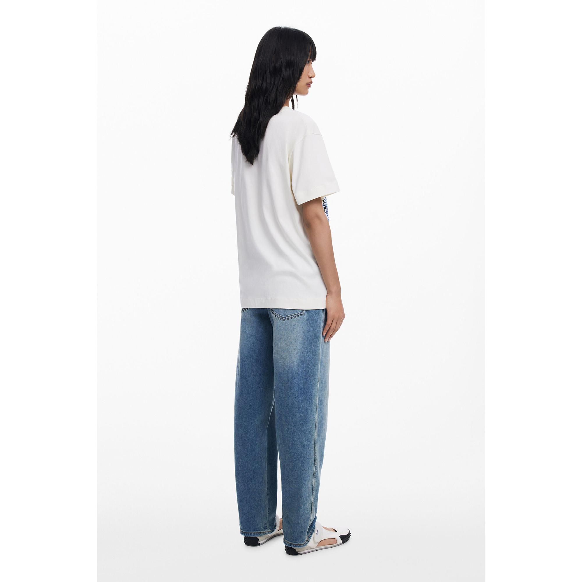 Desigual T-Shirt Imprimé Graphique  