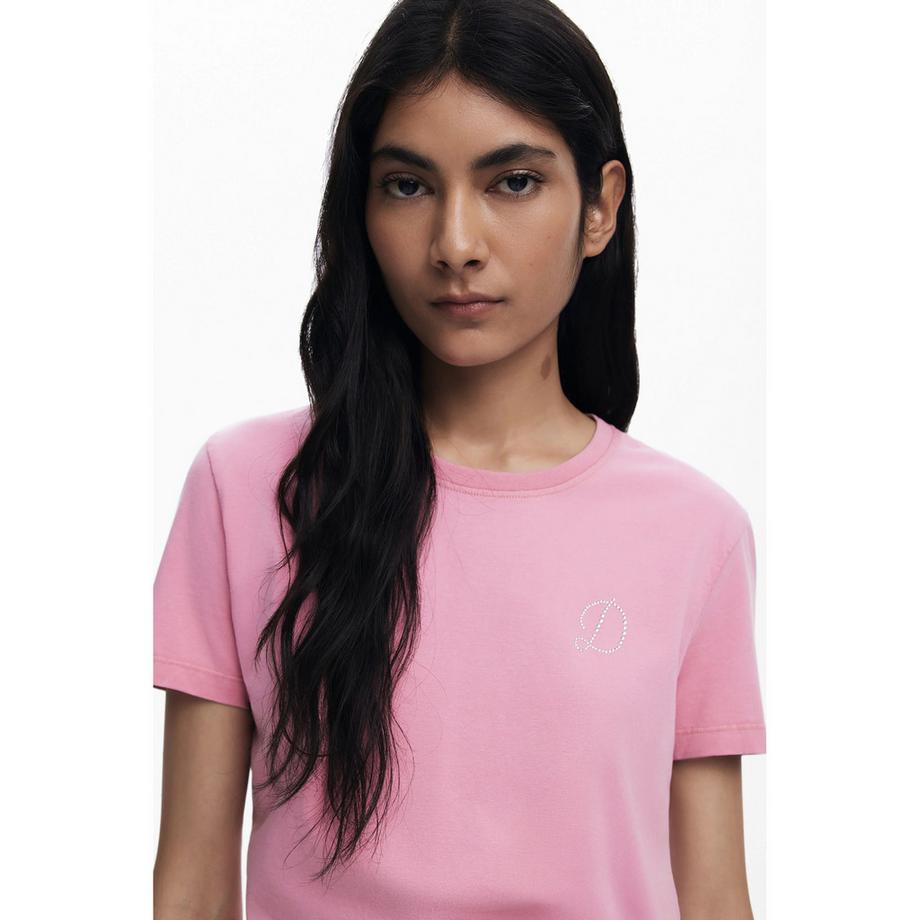 Desigual T-shirt Regular Fit Col Rond  