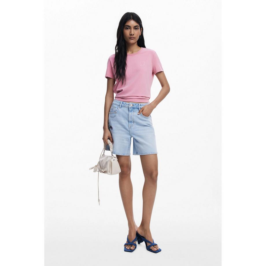 Desigual T-shirt Regular Fit Col Rond  