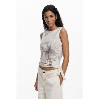 Desigual T-shirt stampata senza maniche  