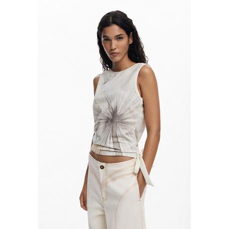 Desigual T-shirt stampata senza maniche  