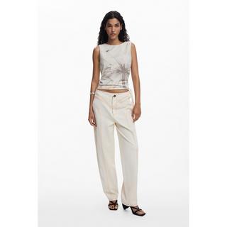 Desigual T-shirt stampata senza maniche  